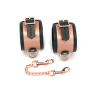 Liebe Seele - Rose Gold Memory Exclusieve Leren enkelboeien met voering van imitatiebont - rosé goud
