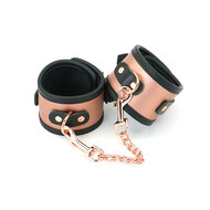 Liebe Seele - Rose Gold Memory Exclusieve Leren enkelboeien met voering van imitatiebont - rosé goud