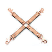 Rose Gold Memory Exclusieve Leren Hogtie - rosé goud