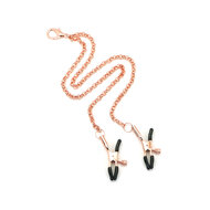 Rose Gold Memory Exclusieve smalle collar met tepelklemmen - rosé goud