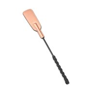 Liebe Seele - Rose Gold Memory kort en buigzaam paardrijzweepje met stevige dubbele tip - rosé goud