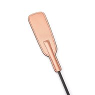 Liebe Seele - Rose Gold Memory kort en buigzaam paardrijzweepje met stevige dubbele tip - rosé goud