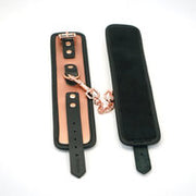 Liebe Seele - Rose Gold Memory - Exclusieve Leren polsboeien met voering van imitatiebont - rosé goud