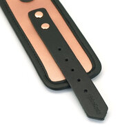 Liebe Seele - Rose Gold Memory - Exclusieve Leren polsboeien met voering van imitatiebont - rosé goud