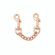 Liebe Seele - Rose Gold Memory - Exclusieve Leren polsboeien met voering van imitatiebont - rosé goud