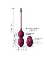 Dorcel - Love Balls - Vibrerende Kegel Balls Met Afstandsbediening- plum
