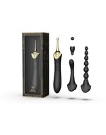 ZALO - Verwarmde Pinpoint Clitoris Vibrator Bess 2 met extra opzetstukken - zwart