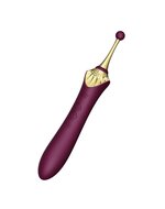 ZALO - Verwarmde Pinpoint Clitoris Vibrator Bess 2 met extra opzetstukken - paars