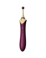 ZALO - Verwarmde Pinpoint Clitoris Vibrator Bess 2 met extra opzetstukken - paars