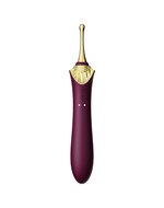 ZALO - Verwarmde Pinpoint Clitoris Vibrator Bess 2 met extra opzetstukken - paars