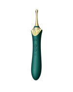 ZALO - Verwarmde Pinpoint Clitoris Vibrator Bess 2 met extra opzetstukken - smaragdgroen