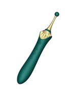 ZALO - Verwarmde Pinpoint Clitoris Vibrator Bess 2 met extra opzetstukken - smaragdgroen