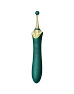 ZALO - Verwarmde Pinpoint Clitoris Vibrator Bess 2 met extra opzetstukken - smaragdgroen