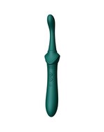 ZALO - Verwarmde Pinpoint Clitoris Vibrator Bess 2 met extra opzetstukken - smaragdgroen