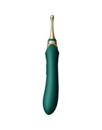 ZALO - Verwarmde Pinpoint Clitoris Vibrator Bess 2 met extra opzetstukken - smaragdgroen