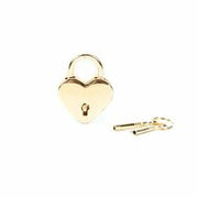 Liebe Seele Hartvormige luxe slotjes voor boeien - twee stuks - goud
