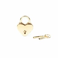 Liebe Seele Hartvormige luxe slotjes voor boeien - twee stuks - goud