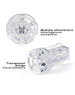 Dorcel - Deep Blow Multi Sensation - Stroker Sleeve Voor Masturbator - Transparant