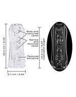 Dorcel - Deep Blow Multi Sensation - Stroker Sleeve Voor Masturbator - Transparant