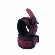 Kiotos - Luxe Bondageset Met Opbergtas - Bordeauxrood/Zwart