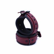 Kiotos - Luxe Bondageset Met Opbergtas - Bordeauxrood/Zwart
