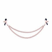 Kiotos - Tepelklemmen Rosé Goud Met dubbele Ketting