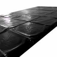 Kiotos - PVC Beddenlaken/Bedbeschermer - Zwart