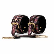 Kiotos - BDSM Set 3-delig Met Reptielenprint - Goud/Roze
