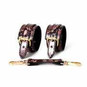 Kiotos - Handboeien Met Reptielenprint - Goud/Roze