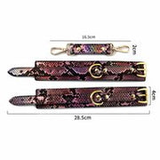 Kiotos - Handboeien Met Reptielenprint - Goud/Roze