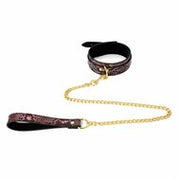 Kiotos - Collar En Leiband Met Reptielenprint - Goud/Roze - veganistisch vriendelijk