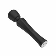 Pixey - Aqua Mini Wand Vibrator - Zwart