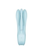 Satisfyer - Threesome 1 Multi Vibrator met 3 voelsprieten - lichtblauw