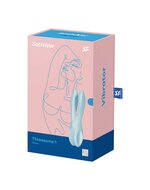 Satisfyer - Threesome 1 Multi Vibrator met 3 voelsprieten - lichtblauw