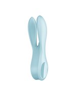 Satisfyer - Threesome 1 Multi Vibrator met 3 voelsprieten - lichtblauw