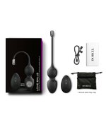 Dorcel - Love Balls - Vibrerende Kegel Balls Met Afstandsbediening - Zwart