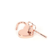 Liebe Seele Hartvormige luxe slotjes voor boeien - twee stuks - rosé goud