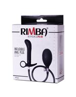Rimba - Opblaasbare Anaalplug Met pomp - Zwart