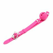 Kiotos - Siliconen Ball Gag Met (adem)gaten - Roze