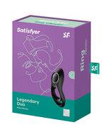 Satisfyer - Legendary Duo - Vibrerende Cockring - Zwart