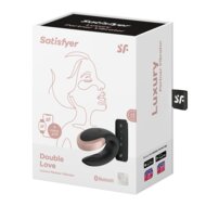 Satisfyer - Double Love - Luxe Partner Vibrator - Zwart