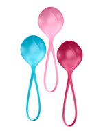 Satisfyer - Bekkenbodem Trainer - Kegel Balls Set Van 3 - Rood - Roze - Blauw - Beginner