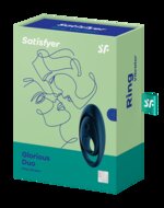 Satisfyer - Vibrerende Cockring met Partner Stimulator | Koppel Vibrator GLORIOUS DUO - blauw