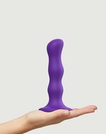 Strap-On-Me - Anaal Dildo - Buttplug - Geisha Balls met losse roterende balletjes - paars - maat M