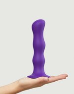 Strap-On-Me - Anaal Dildo - Buttplug Geisha Balls met losse roterende balletjes - paars - maat XL