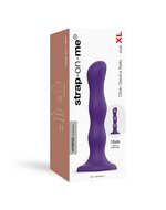 Strap-On-Me - Anaal Dildo - Buttplug Geisha Balls met losse roterende balletjes - paars - maat XL