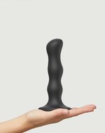 Strap-On-Me Anaal Dildo /Buttplug Geisha Balls met losse roterende balletjes - zwart - maat M