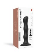 Strap-On-Me Anaal Dildo /Buttplug Geisha Balls met losse roterende balletjes - zwart - maat M