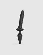 Strap-On-Me Realistische Switch Plug-In 2-in-1 Dildo & Buttplug - zwart - maat L