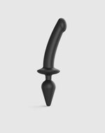 Strap-On-Me Semi-Realistische Switch Plug-In 2-in-1 Dildo & Buttplug - zwart - maat XXL